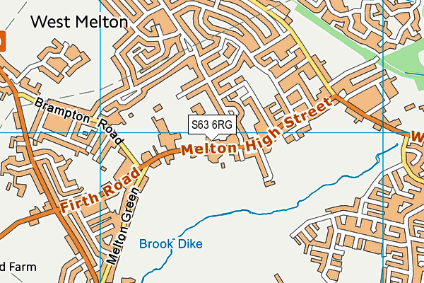 S63 6RG map - OS VectorMap District (Ordnance Survey)