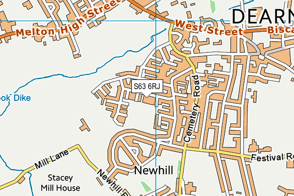 S63 6RJ map - OS VectorMap District (Ordnance Survey)