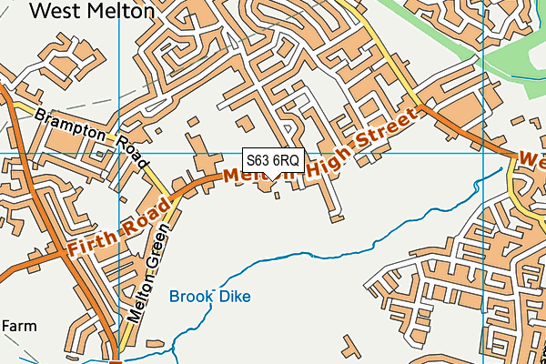 S63 6RQ map - OS VectorMap District (Ordnance Survey)