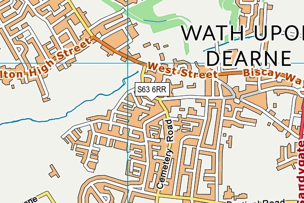 S63 6RR map - OS VectorMap District (Ordnance Survey)