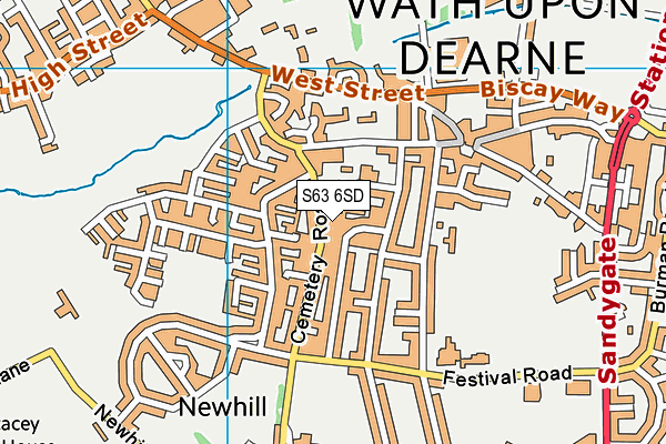 S63 6SD map - OS VectorMap District (Ordnance Survey)