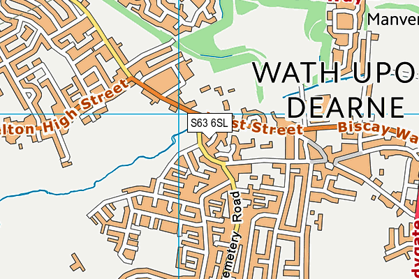 S63 6SL map - OS VectorMap District (Ordnance Survey)