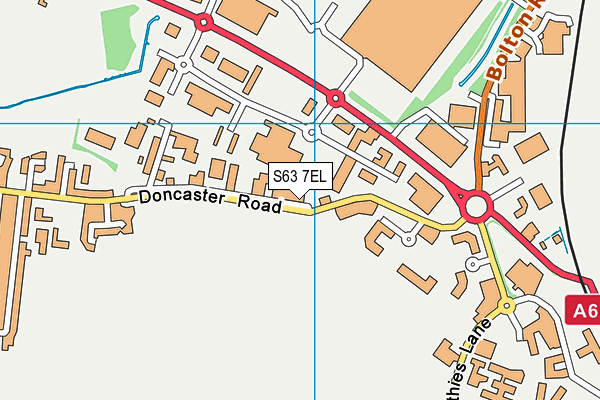 S63 7EL map - OS VectorMap District (Ordnance Survey)