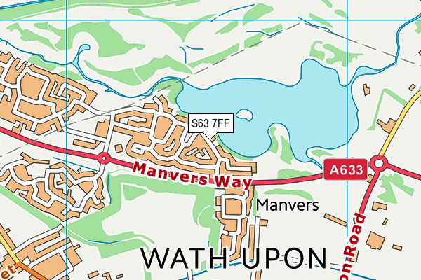 S63 7FF map - OS VectorMap District (Ordnance Survey)