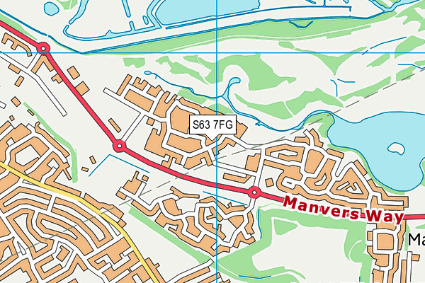 S63 7FG map - OS VectorMap District (Ordnance Survey)