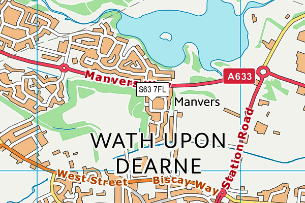 S63 7FL map - OS VectorMap District (Ordnance Survey)