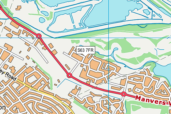 S63 7FR map - OS VectorMap District (Ordnance Survey)