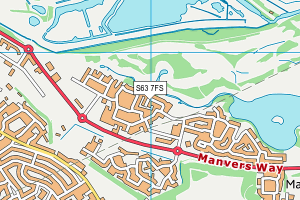 S63 7FS map - OS VectorMap District (Ordnance Survey)