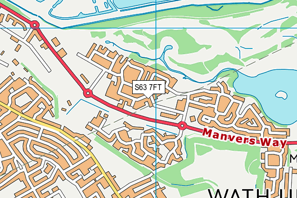 S63 7FT map - OS VectorMap District (Ordnance Survey)