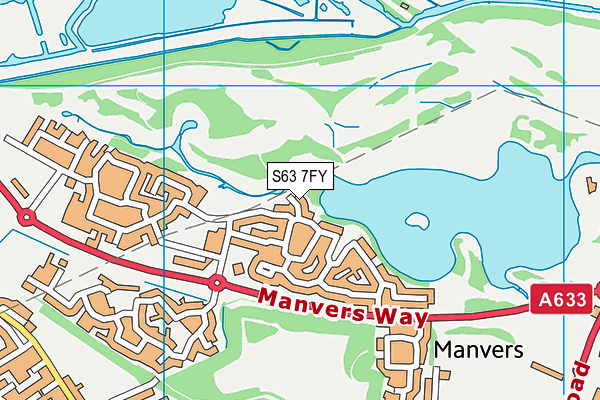 S63 7FY map - OS VectorMap District (Ordnance Survey)