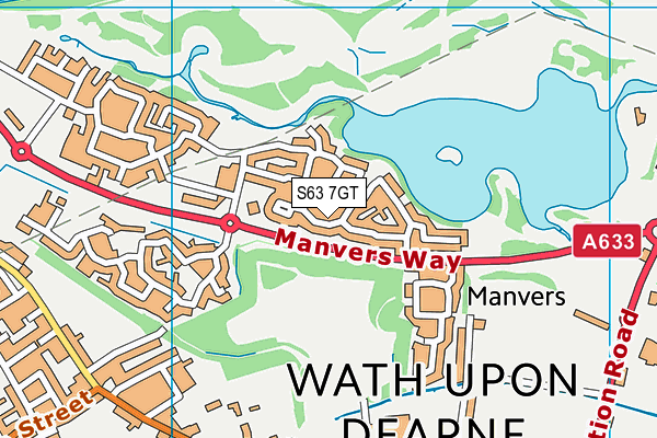 S63 7GT map - OS VectorMap District (Ordnance Survey)