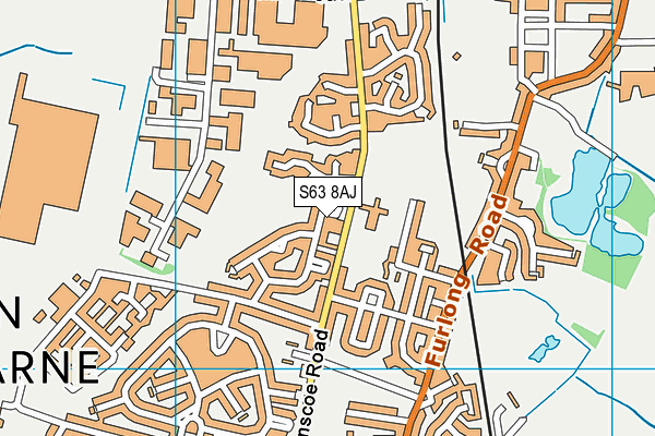 S63 8AJ map - OS VectorMap District (Ordnance Survey)
