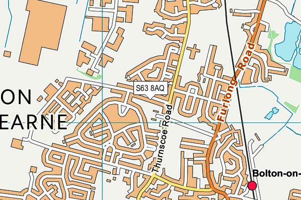 S63 8AQ map - OS VectorMap District (Ordnance Survey)