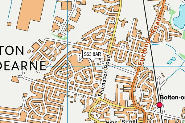 S63 8AR map - OS VectorMap District (Ordnance Survey)