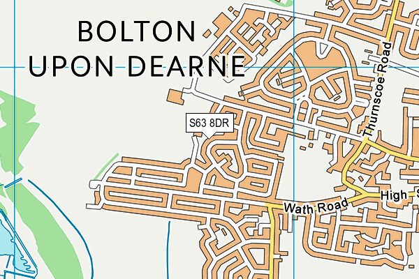 S63 8DR map - OS VectorMap District (Ordnance Survey)