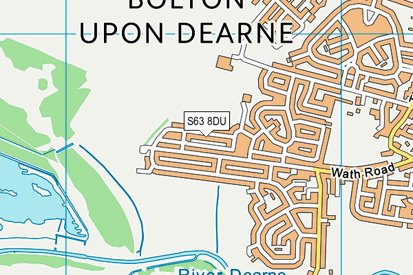 S63 8DU map - OS VectorMap District (Ordnance Survey)