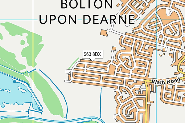 S63 8DX map - OS VectorMap District (Ordnance Survey)