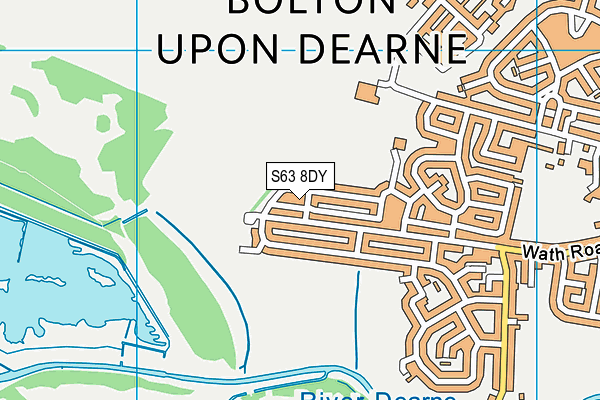 S63 8DY map - OS VectorMap District (Ordnance Survey)