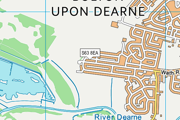 S63 8EA map - OS VectorMap District (Ordnance Survey)