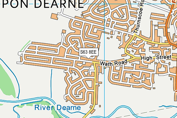 S63 8EE map - OS VectorMap District (Ordnance Survey)