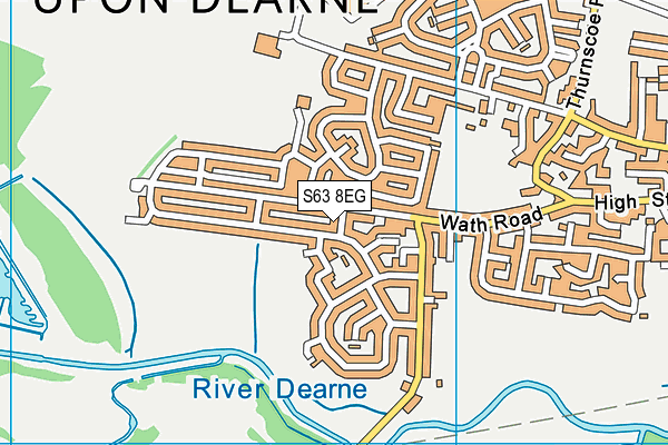 S63 8EG map - OS VectorMap District (Ordnance Survey)