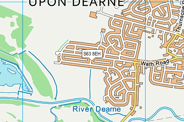 S63 8EH map - OS VectorMap District (Ordnance Survey)