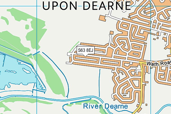 S63 8EJ map - OS VectorMap District (Ordnance Survey)