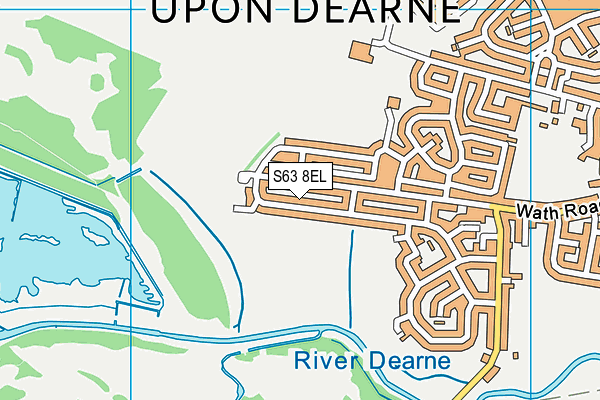 S63 8EL map - OS VectorMap District (Ordnance Survey)