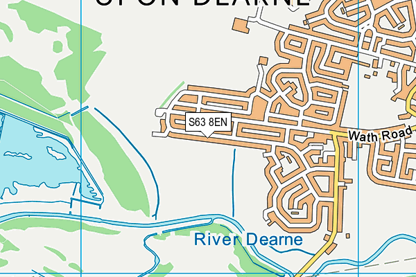 S63 8EN map - OS VectorMap District (Ordnance Survey)