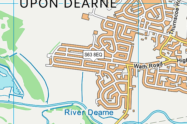 S63 8EQ map - OS VectorMap District (Ordnance Survey)