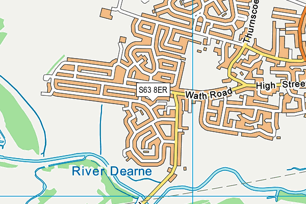 S63 8ER map - OS VectorMap District (Ordnance Survey)