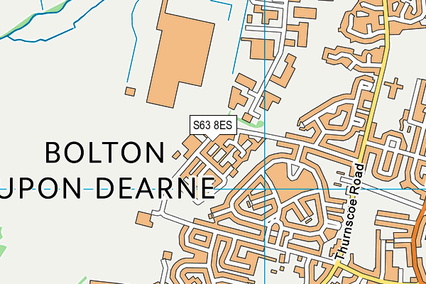 Heather Garth Primary School (Closed) map (S63 8ES) - OS VectorMap District (Ordnance Survey)