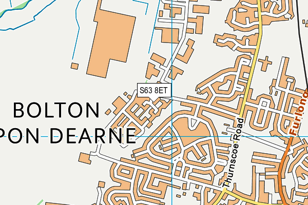 S63 8ET map - OS VectorMap District (Ordnance Survey)