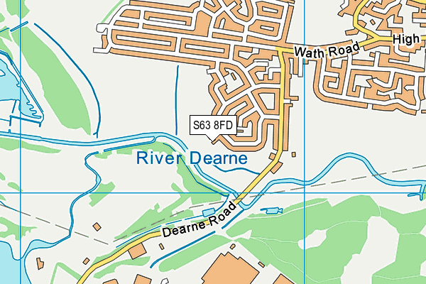 S63 8FD map - OS VectorMap District (Ordnance Survey)
