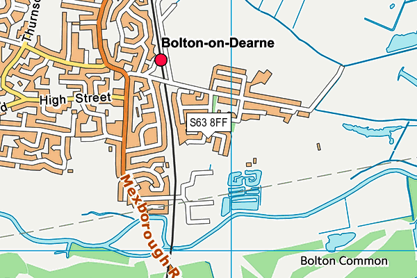 S63 8FF map - OS VectorMap District (Ordnance Survey)