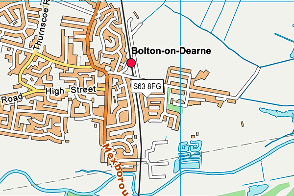 S63 8FG map - OS VectorMap District (Ordnance Survey)