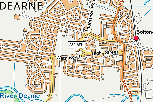 S63 8FH map - OS VectorMap District (Ordnance Survey)