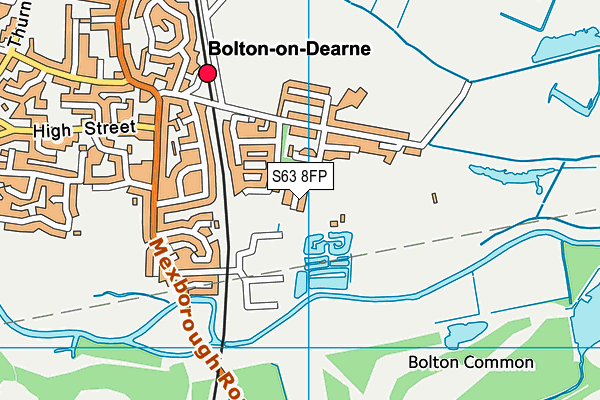 S63 8FP map - OS VectorMap District (Ordnance Survey)