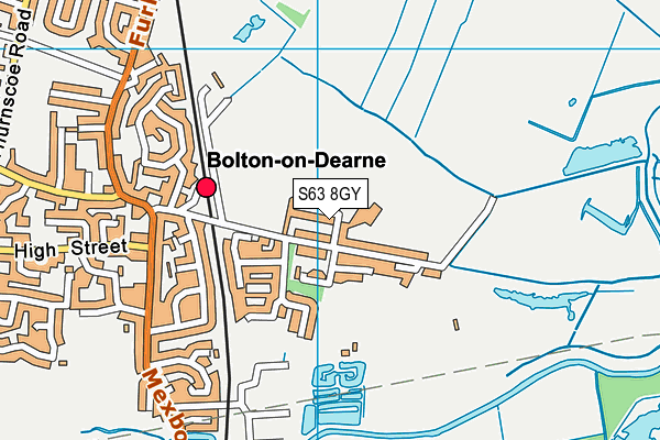 S63 8GY map - OS VectorMap District (Ordnance Survey)