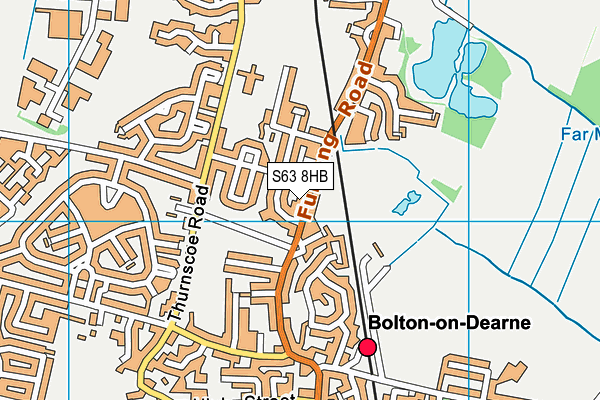 S63 8HB map - OS VectorMap District (Ordnance Survey)