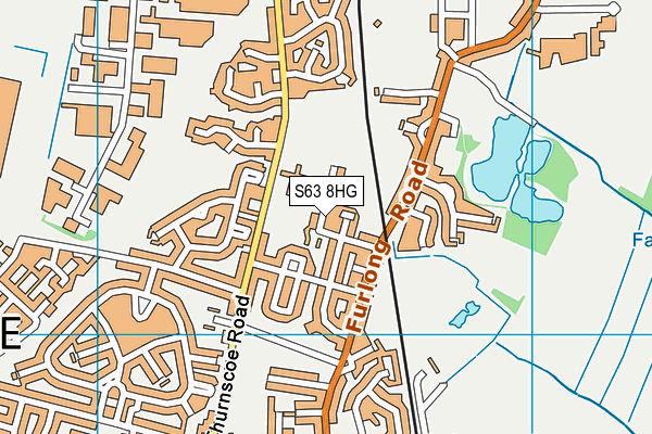 S63 8HG map - OS VectorMap District (Ordnance Survey)