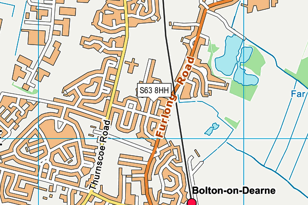 S63 8HH map - OS VectorMap District (Ordnance Survey)