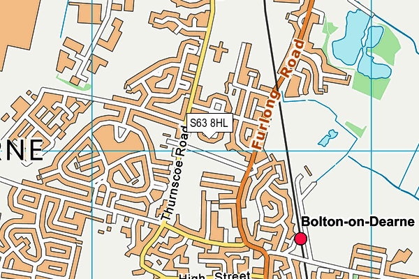 S63 8HL map - OS VectorMap District (Ordnance Survey)