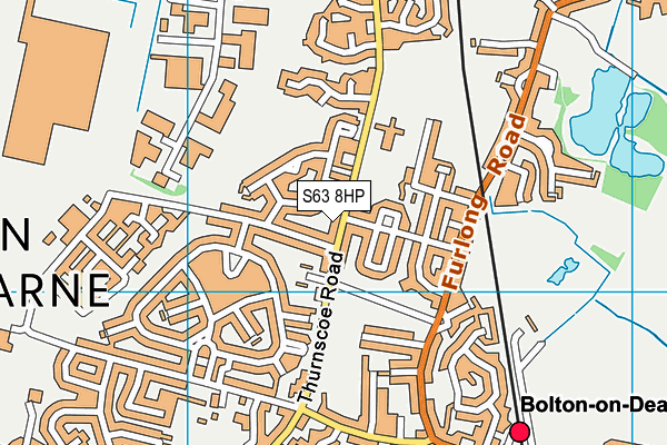 S63 8HP map - OS VectorMap District (Ordnance Survey)