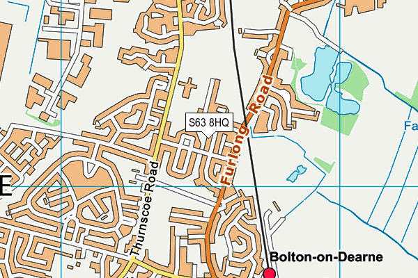 S63 8HQ map - OS VectorMap District (Ordnance Survey)