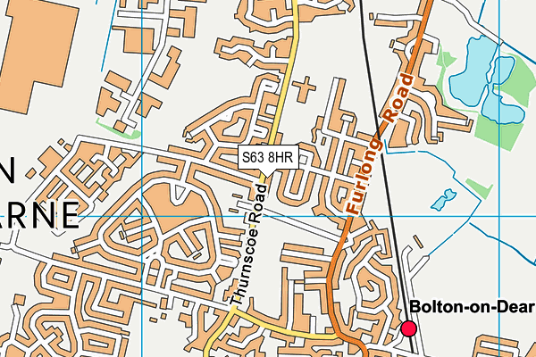 S63 8HR map - OS VectorMap District (Ordnance Survey)