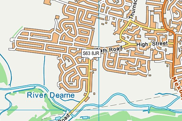 S63 8JR map - OS VectorMap District (Ordnance Survey)