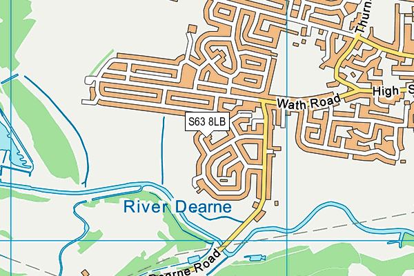 S63 8LB map - OS VectorMap District (Ordnance Survey)