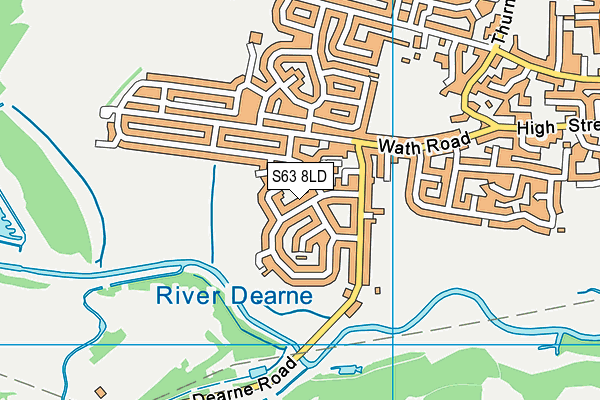 S63 8LD map - OS VectorMap District (Ordnance Survey)