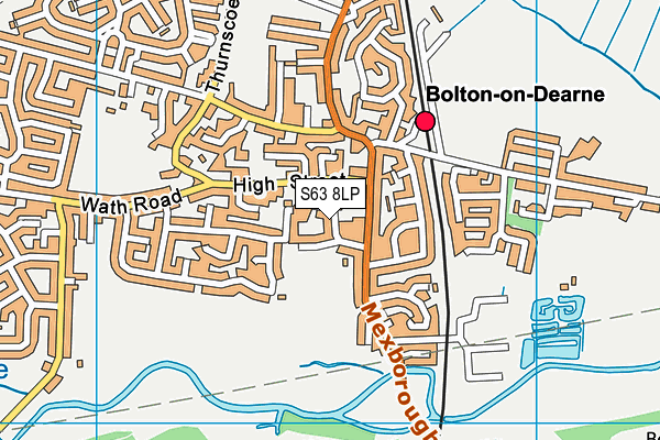 S63 8LP map - OS VectorMap District (Ordnance Survey)